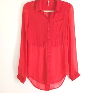 Free People Boho Shirt in Size Small